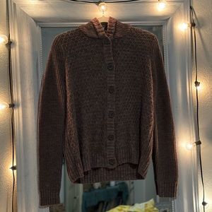 Mossimo Supply Co. Women’s Hooded Button-Down Cardigan Sweater Size XL